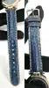 montre femme michel herbelin newport 12855.s bicolore mouvement quartz, cadran bleu, verre saphir, bracelet en cuir bleu marbré
