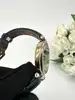 montre femme michel herbelin newport 12855.s bicolore mouvement quartz, cadran bleu, verre saphir, bracelet en cuir bleu marbré