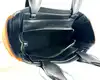 sac à main prada ouverture en toile orange et cuir noir