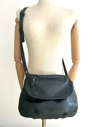 sac bandoulière nat & nin en cuir souple vert