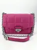 sac michael kors en cuir matelassé fuchsia