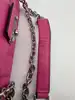 sac michael kors en cuir matelassé fuchsia