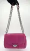 sac michael kors en cuir matelassé fuchsia