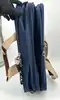 sacoche porte-documents/sac de voyage lancel bleu marine en toile et cuir avec cadenas et clés
