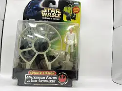 star wars - the power of the force - millennium falcon gunner station and luke skywaler u0026 tie fighter gunner station and darth