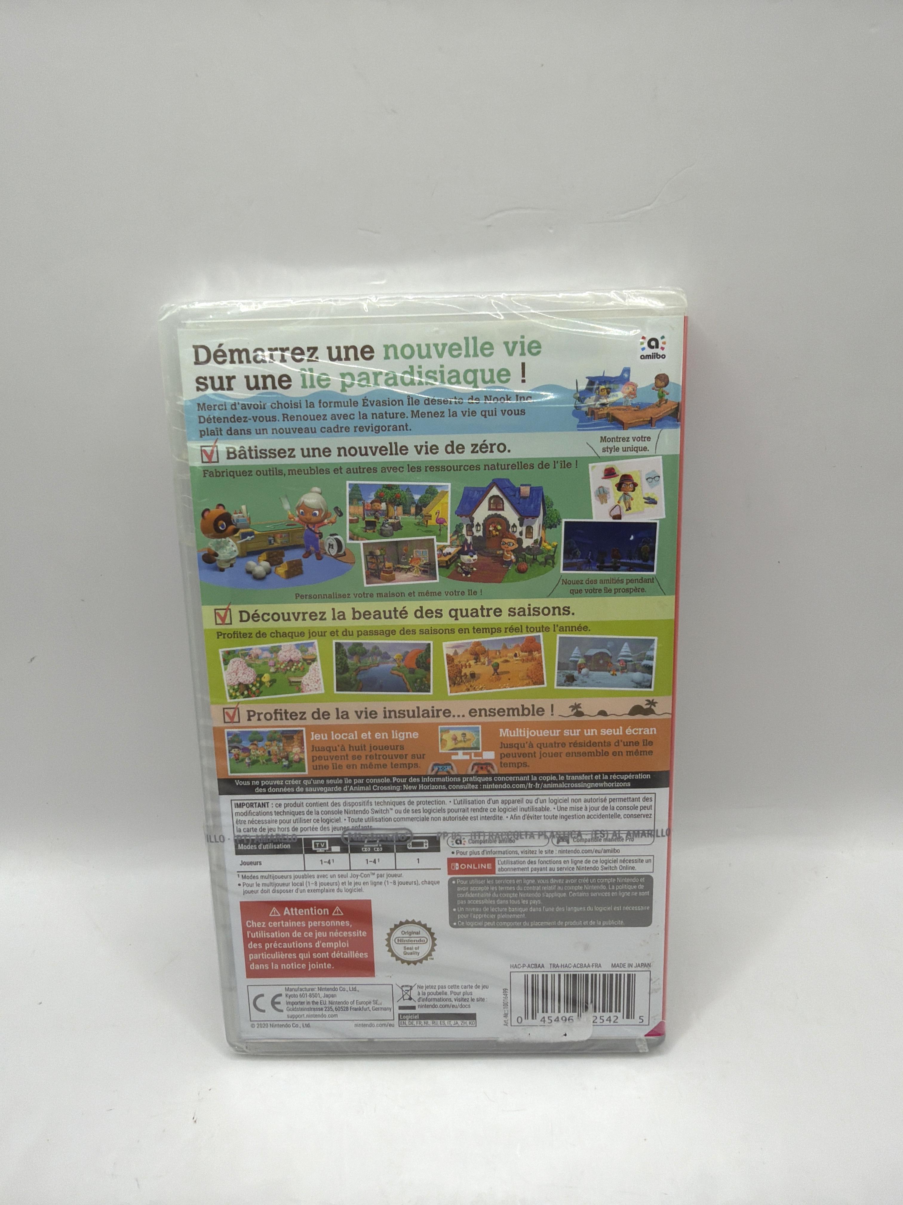 Jeu Switch Animal Crossing New Horizons