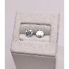 boucles d'oreilles argent puces ronds plats argent 925 millième (22 ct) 0,59g