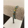31207856 bracelet perles miyuki bleu turquoise/marron 54mm