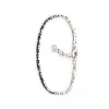 87195018 bracelet argent rhodie ligne oxydes noirs argent 925 millième (22 ct) 4,14g