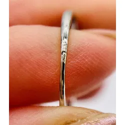 bague or solitaire diamant demie taille environ 0,40ct or 750 millième (18 ct) 1,83g