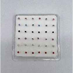 nzrm15m piercing de nez oxyde de couleur / vendu par unité argent 925 millième (22 ct) 0,1g