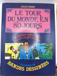 livre jules verne le tour du monde en 80 jours illustre bande dessinees