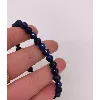 brpi bracelet elastiqué boules lapis lazuli