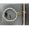 bracelet ajustable perles morganite facetté