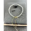 bracelet ajustable perles pierre de lune facetté