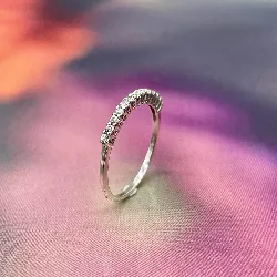 bague argent alliance américaine d'oxydes argent 925 millième (22 ct) 0,79g