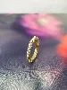 bague pandora sertie d'oxydes en métal doré t54
