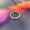 bague pandora sertie d'oxydes en métal doré t54