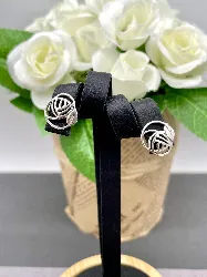 boucle d'oreilles argent fleur  argent 925 millième (22 ct) 1,6 g