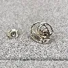 boucle d'oreilles argent fleur  argent 925 millième (22 ct) 1,6 g