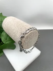 brac bracelet en acier maille figaro largeur 0,6cm / longueur 18cm