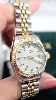 montre automatique rolex lady oyster perpetual date en or et acier diamètre 26mm