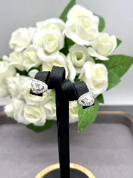 131956 boucles d'oreilles en form de yeux de chat avec strass argent 925 2,15g argent 925 millième (22 ct) 2,15g