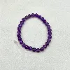 brpi bracelet élastiqué en pierre améthyste d6mm