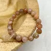 brpi bracelet élastiqué en pierre de soleil d8mm