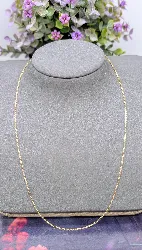 chaîne or jaune maille forçat or 750 millième (18 ct) 3,62g