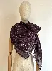 châle /grand foulard louis vuitton monogram shine couleur mauve