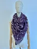 châle /grand foulard louis vuitton monogram shine couleur mauve