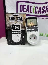 novkit te02 programmateur prise électrique et digitale, minuterie fr-epris1-te02