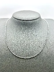 150531 chaîne en argent maille bille l45 cm argent 925 millième (22 ct) 2,82g