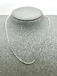 150841 chaîne en argent maille gourmette l42cm argent 925 millième (22 ct) 3,33g