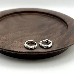 1668910 boucles d'oreilles creoles ornées d'oxydes argent 925 millième (22 ct) 1,73g argent 925 millième (22 ct) 1,73g