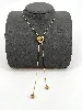 31231675 collier coeur en acier doré longueur ajustable