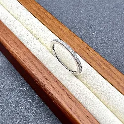 bague tour américain en argent sertie de oxydes argent 925 millième (22 ct) 1,0g