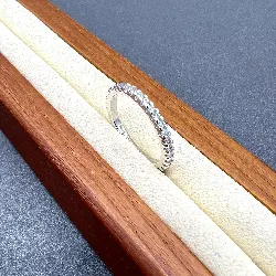 bague tour américain en argent sertie de oxydes  argent 925 millième (22 ct) 1,65g