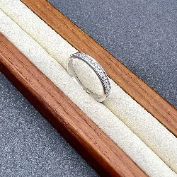 bague tour américain en argent sertie de oxydes argent 925 millième (22 ct) 2,08g