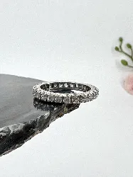 bague tour américain en argent sertie de oxydes argent 925 millième (22 ct) 3,39g