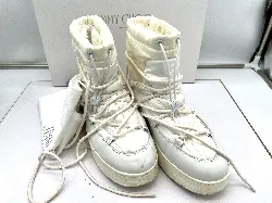 bottes / chaussures jimmy choo wanaka en nylon et cuir blanc