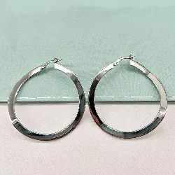 boucle d'oreille murat argent créoles argent 925 millième (22 ct) 7,73g