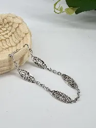 bracelet à décoration en filigrane l18 cm argent autre 3,54g
