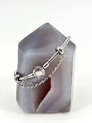 bracelet gnoce à breloques avec chaine de sécurité argent autre 7,79g