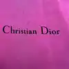 châle / grand carré christian dior 120x120cm à motif pied-de-poule et noeud papillon