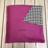 châle / grand carré christian dior 120x120cm à motif pied-de-poule et noeud papillon