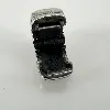 charm pandora clip côtelé argent 925 millième (22 ct) 2,14g