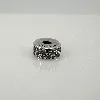 charm pandora clip pavé transparent argent 925 millième (22 ct) 2,41g