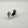 charm pandora clip pavé transparent argent 925 millième (22 ct) 2,41g